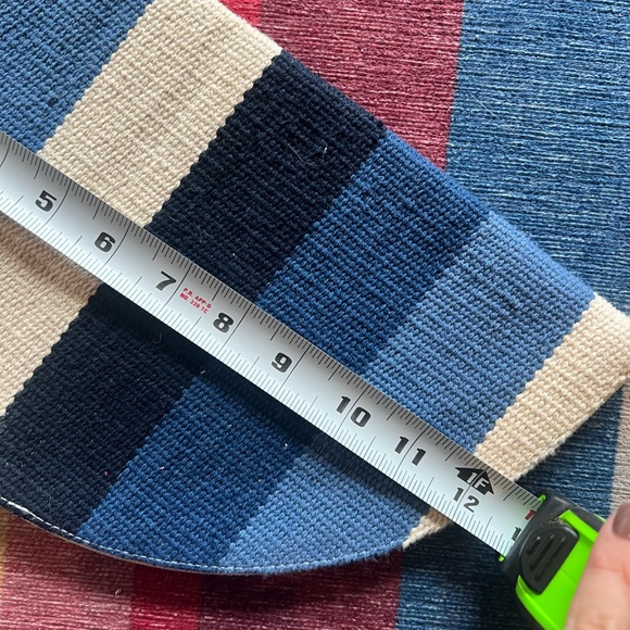 ROLLER RABBIT Blue Shades Woven Rainbow Clutch NWT’s - Picture 5 of 6